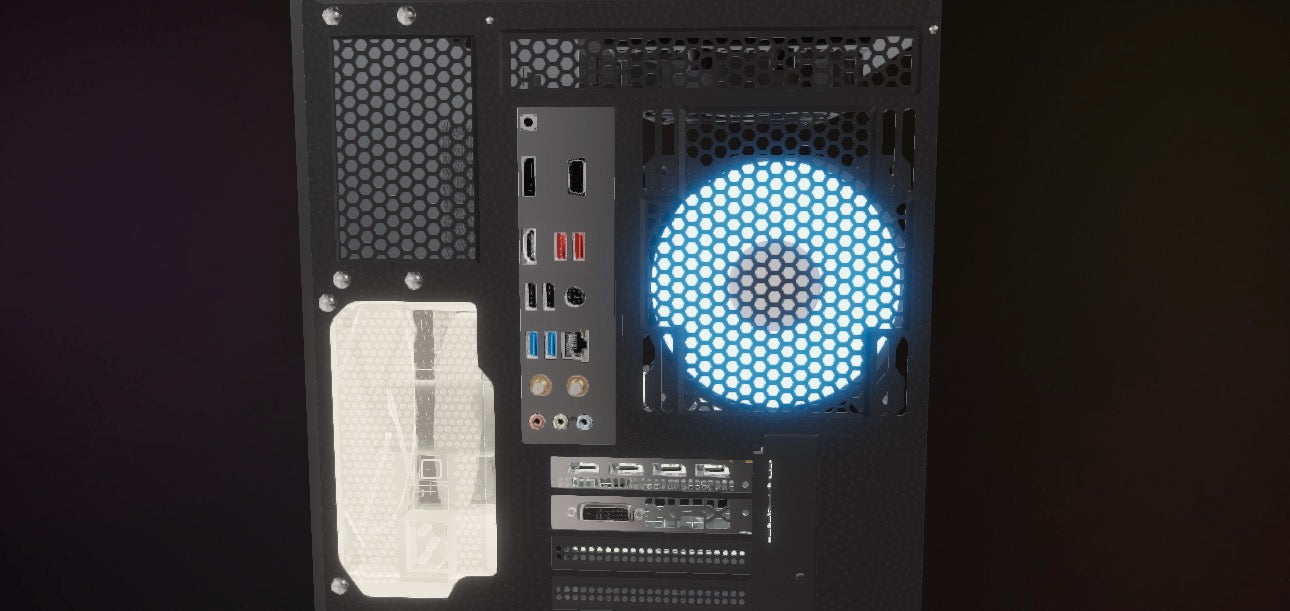 Rx 580 Ryzen 5 2600 16gb ram 256gb ssd water cooled gaming pc