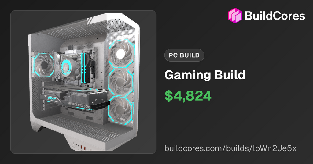 Rtx 5080 gaming pc intel i9 14900k water cooled