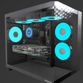 Rx 580 Ryzen 5 2600 16gb ram 256gb ssd water cooled gaming pc